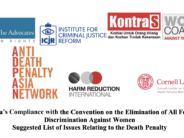 ICJR Submission on the Death Penalty in Indonesia to The CEDAW committee